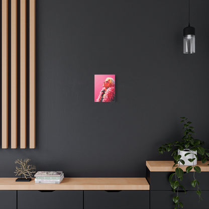 Donquixote Doflamingo Anime Matte Canvas Wall Art – 9" x 12" Pink Aesthetic Decor