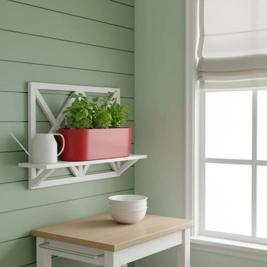 Rectangular Self-Watering Wall-Mounted Planter