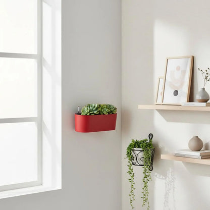 Rectangular Self-Watering Wall-Mounted Planter