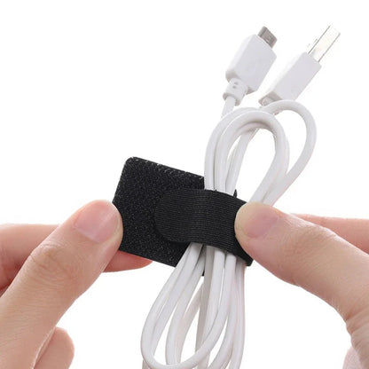 Adhesive Cable Management Straps – 20Pcs