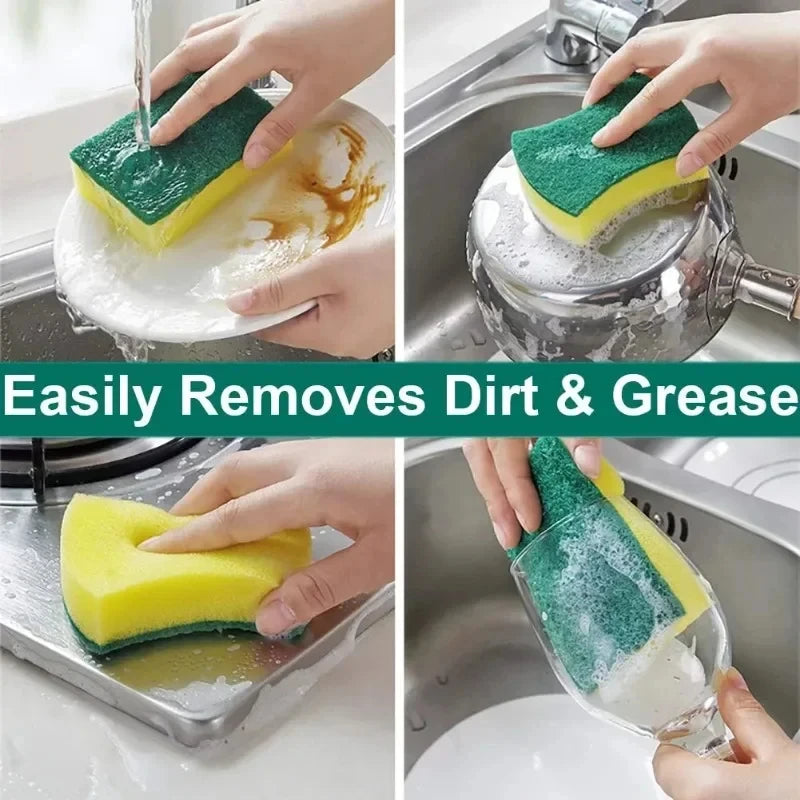Double-Sided Heavy-Duty Cleaning Sponge