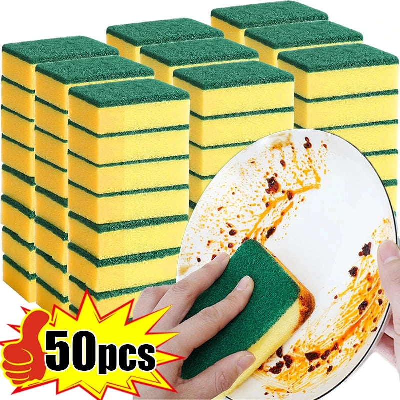 Double-Sided Heavy-Duty Cleaning Sponge